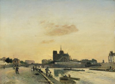 Veduta di Notre Dame, Parigi, 1864 da Johan Barthold Jongkind